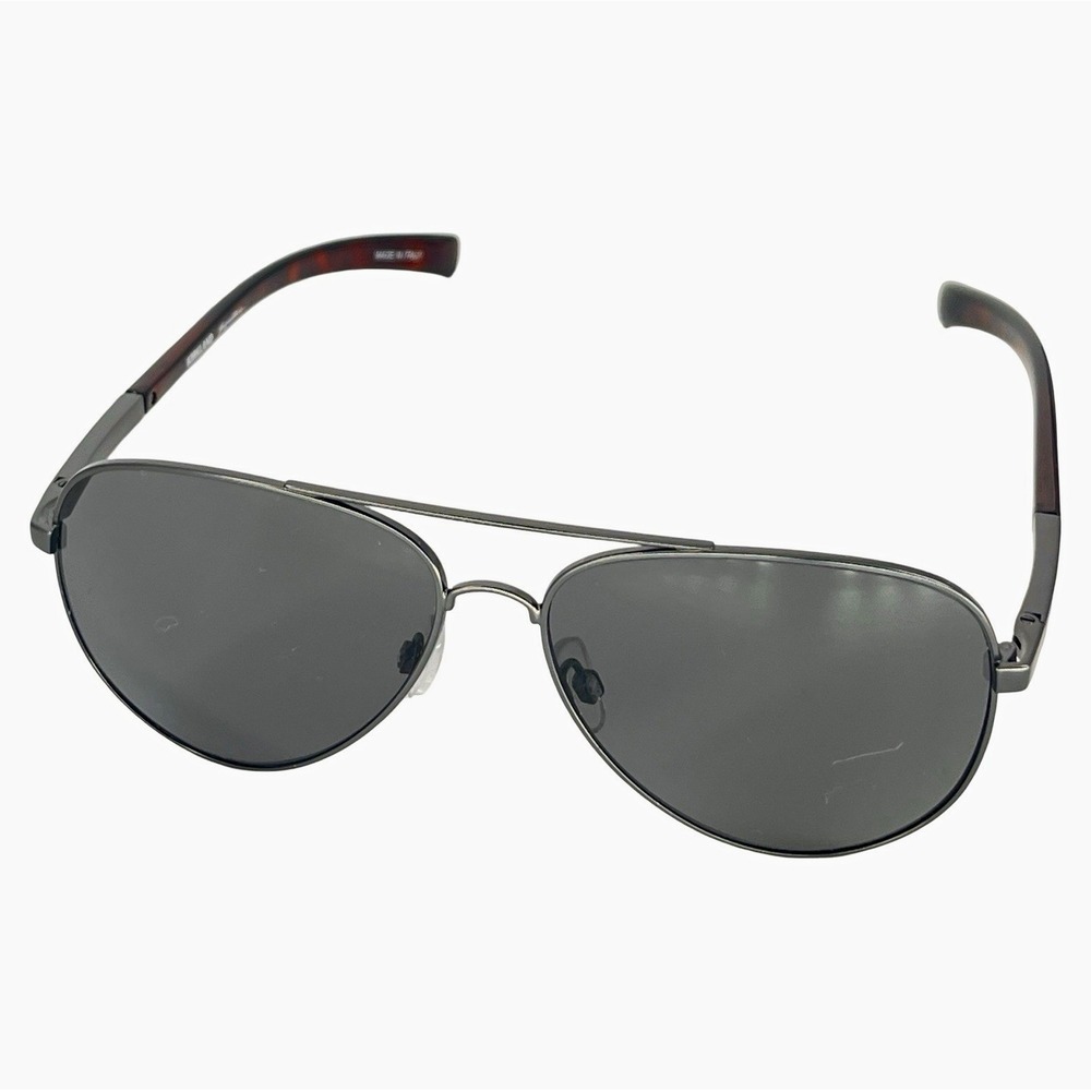 Kirkland Signature M36 Aviator Sunglasses Gunmetal Gray Lens Made in Italy 57mm